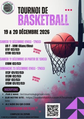BC2L- Tournois de fin d'année U9, U11, U13, U15, U18