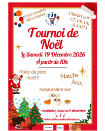 TOURNOI DE NOËL FJB MALVILLE